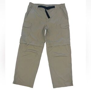 Eddie Bauer Womens Zip Off Convertible Cargo Hiking Pants / Shorts Sz XL